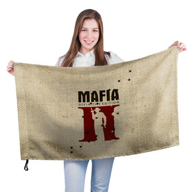 Флаг 3D с принтом Mafia 2 в Екатеринбурге, 100% полиэстер | плотность ткани — 95 г/м2, размер — 67 х 109 см. Принт наносится с одной стороны | 2 | 2020 | definitive | edition | mafia | банда | вито | гангстеры | герои | дон | игра | капоне | компьютерная | корлеоне | крестный | культ | мафия | мешковина | настольная | отец | персонаж | фильм