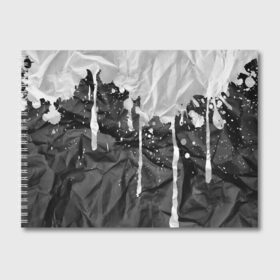Альбом для рисования с принтом Грязная Бумага в Екатеринбурге, 100% бумага
 | матовая бумага, плотность 200 мг. | pattern | textures | абстракция | брызги | бумага | геометрия | градиент | грязная | грязь | кляксы | краска | мятая | паттерны | пергамент | пиксели | текстуры | фигуры | фон