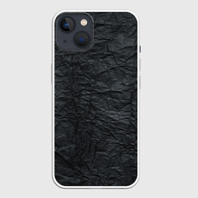 Чехол для iPhone 13 с принтом Черная Бумага в Екатеринбурге,  |  | pattern | textures | абстракция | бумага | геометрия | градиент | грязная | карбон | краска | мятая | паттерны | пергамент | пиксели | старая | текстуры | уголь | фигуры | фон | черная