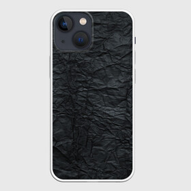 Чехол для iPhone 13 mini с принтом Черная Бумага в Екатеринбурге,  |  | pattern | textures | абстракция | бумага | геометрия | градиент | грязная | карбон | краска | мятая | паттерны | пергамент | пиксели | старая | текстуры | уголь | фигуры | фон | черная
