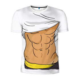 Мужская футболка 3D спортивная с принтом Мужской торс в Екатеринбурге, 100% полиэстер с улучшенными характеристиками | приталенный силуэт, круглая горловина, широкие плечи, сужается к линии бедра | высказывание | идея | манера | мемы | мужской | разные | рисунок | символ | торс