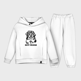 Детский костюм хлопок Oversize с принтом BEST FRIEND (Z) в Екатеринбурге,  |  | best friend | dog | doggie | doggy | друг человека | другу | кинолог | лабрадор | мохнатый | пес | пёсель | пёсик | подарок | подруге | собака | собакен | собаки | собачка | собачнику