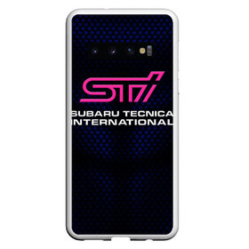 Чехол для Samsung Galaxy S10 с принтом SUBARU STI (Z) в Екатеринбурге, Силикон | Область печати: задняя сторона чехла, без боковых панелей | 2020 | auto | forester | impreza | outback | sport | sti | subaru | tribeca | wrx | авто | автомобиль | автомобильные | аутбек | бренд | врх | импреза | марка | машины | оутбек | спорт | сти | субару | трибека | форестер