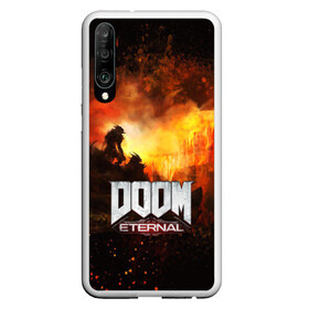 Чехол для Honor P30 с принтом DOOM ETERNAL в Екатеринбурге, Силикон | Область печати: задняя сторона чехла, без боковых панелей | Тематика изображения на принте: bethesda softworks | doom eternal | doomguy | id software | демоны | дум этернал | марс | палач рока | этернал