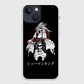 Чехол для iPhone 13 mini с принтом Shaman King в Екатеринбурге,  |  | amidamaru | japan | king | ninja | samurai | shaman | амидамару | аниме | басон | кинг | король | лен | морти | ниндзя | рио | самурай | стиль | такагеро | тао | шаман | шаманов | япония | японский