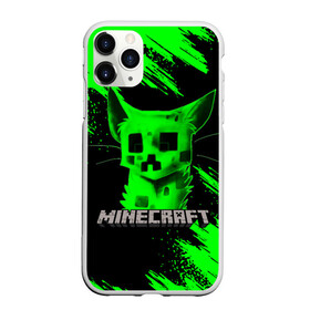 Чехол для iPhone 11 Pro Max матовый с принтом MINECRAFT CREEPER CAT в Екатеринбурге, Силикон |  | creeper | game | minecraft | блоки | игра | квадраты | компьютерная | кот | котенок | кошка | крипер | майнкрафт | огонь