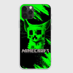 Чехол для iPhone 12 Pro Max с принтом MINECRAFT CREEPER CAT в Екатеринбурге, Силикон |  | creeper | game | minecraft | блоки | игра | квадраты | компьютерная | кот | котенок | кошка | крипер | майнкрафт | огонь