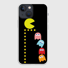 Чехол для iPhone 13 mini с принтом Pac man в Екатеринбурге,  |  | old school | retro game | video game | видео игры | ретро игры