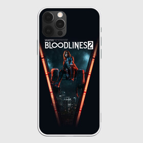 Чехол для iPhone 12 Pro с принтом Bloodlines 2 в Екатеринбурге, силикон | область печати: задняя сторона чехла, без боковых панелей | bloodlines 2 | vampire | vampire the masquerade | vampire the masquerade bloodlines 2 | vampire: the masquerade – bloodlines 2