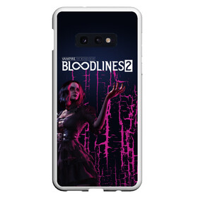 Чехол для Samsung S10E с принтом Bloodlines 2 в Екатеринбурге, Силикон | Область печати: задняя сторона чехла, без боковых панелей | Тематика изображения на принте: bloodlines 2 | vampire | vampire the masquerade | vampire the masquerade bloodlines 2 | vampire: the masquerade – bloodlines 2