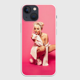 Чехол для iPhone 13 mini с принтом DOJA CAT в Екатеринбурге,  |  | amala | amalaratna zandile dlamini | doja cat | hot pink | mooo | music | pink | rap | say so | интернет | корова | мем | музыка | мууу | розовый | рэп