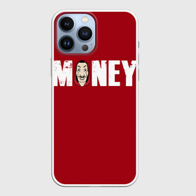 Чехол для iPhone 13 Pro Max с принтом Бумажный Дом в Екатеринбурге,  |  | bella | casa | ciao | de | la | mask | money | netflix | papel | бумажный | деньги | дом | маска | маски | сериал