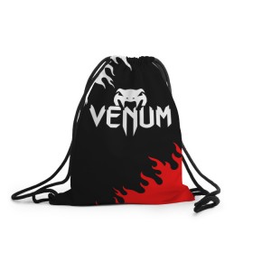 Рюкзак-мешок 3D с принтом VENUM SPORT в Екатеринбурге, 100% полиэстер | плотность ткани — 200 г/м2, размер — 35 х 45 см; лямки — толстые шнурки, застежка на шнуровке, без карманов и подкладки | mma | snake | sports | ufc | venum | venum mma | бокс | борьба | бренд | венум | единоборства | змея | мма | спорт | юфс