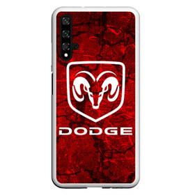 Чехол для Honor 20 с принтом DODGE в Екатеринбурге, Силикон | Область печати: задняя сторона чехла, без боковых панелей | Тематика изображения на принте: abstract | auto | brand | car | dodge | geometry | sport | texture | абстракция | авто | автомобильные | бренд | геометрия | додж | классика | машины | модные | спорт | стиль | текстура