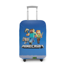 Чехол для чемодана 3D с принтом Minecraft. в Екатеринбурге, 86% полиэфир, 14% спандекс | двустороннее нанесение принта, прорези для ручек и колес | craft | game | mine | minecraft | minecraftmemories | pixel | tnt | twitter | блок | динамит | игра | красный блок | майнкрафт | маркус перссон | пиксель | ремесло | тротил | шахта