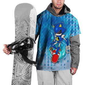 Накидка на куртку 3D с принтом Metal Sonic в Екатеринбурге, 100% полиэстер |  | metal sonic | видеоигры | поколения ежик соник | робот | супер ёж