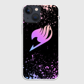 Чехол для iPhone 13 mini с принтом Helmet Fairy tail purple dots в Екатеринбурге,  |  | fairy tail | аниме | дружба | кино | любовь | магия | манга хиро масимы | мультфильм | сёнэн | сериалы | сказка | фейри тейл | фэнтези | хвост | хвост феи