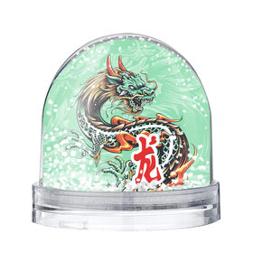 Снежный шар с принтом Изумрудный дракон в Екатеринбурге, Пластик | Изображение внутри шара печатается на глянцевой фотобумаге с двух сторон | бирюзовая | драконы | змея | знак | иероглиф | китайский | когти | миф | огонь | пламя | разноцветная | рога | тату | татуировка | чешуя | яркая