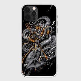 Чехол для iPhone 12 Pro Max с принтом Сражение Зевса в Екатеринбурге, Силикон |  | octopoda | zeus | битва | бог | боги | глубина | доспехи | зевс | золото | копье | монстр | море | морское | осьминог | сражение | страшное | трезубец | тризубец | чернобелая | чудище | чудовище