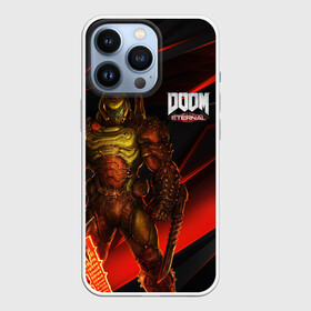 Чехол для iPhone 13 Pro с принтом DOOM ETERNAL в Екатеринбурге,  |  | Тематика изображения на принте: demons | devil | doom | doom eternal | doom guy | doom slayer | hell | iddqd | slayer | ад | демоны | дум | палач рока