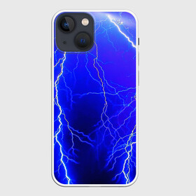 Чехол для iPhone 13 mini с принтом ELECTRIX DIGITAL в Екатеринбурге,  |  | color | colour | electricity | glim | glow | light | lights | neon | power | shine | молния | напряжение | неоновый | разряд | стихия | ток | удар | электричество