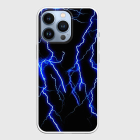 Чехол для iPhone 13 Pro с принтом МОЛНИИ в Екатеринбурге,  |  | color | colour | electricity | glim | glow | light | lights | neon | power | shine | молния | напряжение | неоновый | разряд | стихия | ток | удар | электричество