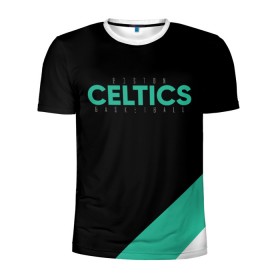 Мужская футболка 3D спортивная с принтом BOSTON CELTICS в Екатеринбурге, 100% полиэстер с улучшенными характеристиками | приталенный силуэт, круглая горловина, широкие плечи, сужается к линии бедра | boston | boston seltics | irving | kyrie irving | бостон | бостон селтикс | ирвинг | кайри ирвинг | селтикс