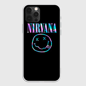 Чехол для iPhone 12 Pro Max с принтом Nirvana(Спина) в Екатеринбурге, Силикон |  | Тематика изображения на принте: nirvana | гитара | голограмма | кобейн | курт | курт кобейн | музыка | неон | нирвана | рок | смайл