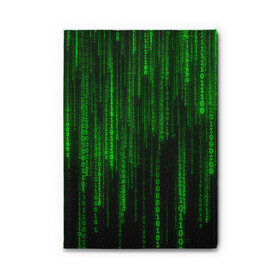 Обложка для автодокументов с принтом Матрица код цифры программист в Екатеринбурге, натуральная кожа |  размер 19,9*13 см; внутри 4 больших “конверта” для документов и один маленький отдел — туда идеально встанут права | Тематика изображения на принте: бинарный код | веб | вирус | всемирная паутина | двоичный код | зеленый | интернет | информация | кибер | код | кодер | кодирование | матрица | наука | олдскул | по | программирование