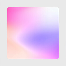 Магнит виниловый Квадрат с принтом светлый градиент розовый мода в Екатеринбурге, полимерный материал с магнитным слоем | размер 9*9 см, закругленные углы | без логотипов | градиент | желтый | краска | кремовый | легкий | мода | нежный | пастельный | переход | плавный | простой | розовый | светлый | сиреневый | тай дай | тайдай | фиолетовый