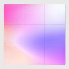 Магнитный плакат 3Х3 с принтом светлый градиент розовый мода в Екатеринбурге, Полимерный материал с магнитным слоем | 9 деталей размером 9*9 см | Тематика изображения на принте: без логотипов | градиент | желтый | краска | кремовый | легкий | мода | нежный | пастельный | переход | плавный | простой | розовый | светлый | сиреневый | тай дай | тайдай | фиолетовый