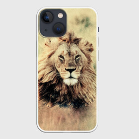 Чехол для iPhone 13 mini с принтом Lion King в Екатеринбурге,  |  | animals | king | lion | африка | взгляд | голова | грива | дикие | животные | зверек | зверь | зодиак | клыки | король | кот | кошак | кошка | лапы | лев | лео | львенок | оскал | природа | саванна | симба | созвездие