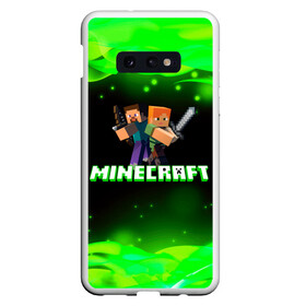 Чехол для Samsung S10E с принтом Minecraft 1 в Екатеринбурге, Силикон | Область печати: задняя сторона чехла, без боковых панелей | dungeons | game | logo | minecraft | герои | грифер | детские | зомби | игра | игроман | компьютерные | лого | логотип | логотипигры | майнкрафт | мечи | мобы | огонь | персонажи | песочница | подземелья | симулятор