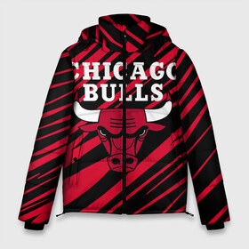 Мужская зимняя куртка 3D с принтом Chicago Bulls в Екатеринбурге, верх — 100% полиэстер; подкладка — 100% полиэстер; утеплитель — 100% полиэстер | длина ниже бедра, свободный силуэт Оверсайз. Есть воротник-стойка, отстегивающийся капюшон и ветрозащитная планка. 

Боковые карманы с листочкой на кнопках и внутренний карман на молнии. | Тематика изображения на принте: 23 | air jordan | bulls | chicago bulls | jordan | michael jordan | nba | paris saint germain | psg | red | sport | быки | джордан | майкл джордан | псж | спорт | чикаго буллс