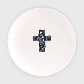 Тарелка с принтом Крест с девушкой (с черепом) в Екатеринбурге, фарфор | диаметр - 210 мм
диаметр для нанесения принта - 120 мм | волосы | дама | девушка | корона | кости | крест | пиковая | праздник | розы | череп