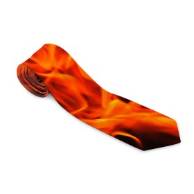 Галстук 3D с принтом ОГОНЬ в Екатеринбурге, 100% полиэстер | Длина 148 см; Плотность 150-180 г/м2 | fire | в огне | взрыв | огненный | огонь | пожар | текстура