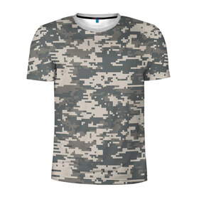 Мужская футболка 3D спортивная с принтом Цифровой камуфляж в Екатеринбурге, 100% полиэстер с улучшенными характеристиками | приталенный силуэт, круглая горловина, широкие плечи, сужается к линии бедра | Тематика изображения на принте: camo | camouflage | digital | military | pixel | армия | битва | военный | война | войска | войсковой | городской | для пустыни | камуфляж | милитари | нато | натовский | пиксели | пиксельный | пустынный | страйкболл