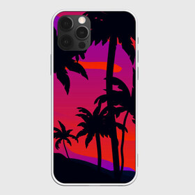 Чехол для iPhone 12 Pro Max с принтом Тропический пляж в Екатеринбурге, Силикон |  | арт | лето | море | океан | пальмы | пляж | поп | солнце | субтропики | тропики | тропические | цветы