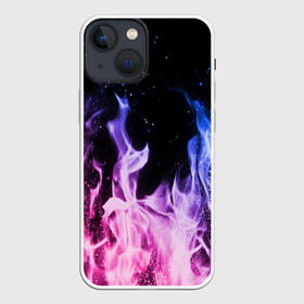 Чехол для iPhone 13 mini с принтом НЕОНОВЫЙ ОГОНЬ в Екатеринбурге,  |  | bright | fire | flame | heat | light | wildfire | искры | огненный | огонь | пламя | пожар
