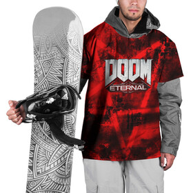 Накидка на куртку 3D с принтом Doom Eternal в Екатеринбурге, 100% полиэстер |  | bethesda softworks | doom eternal | doomguy | id software | демоны | дум этернал | марс | палач рока | этернал