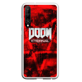 Чехол для Honor P30 с принтом Doom Eternal в Екатеринбурге, Силикон | Область печати: задняя сторона чехла, без боковых панелей | Тематика изображения на принте: bethesda softworks | doom eternal | doomguy | id software | демоны | дум этернал | марс | палач рока | этернал