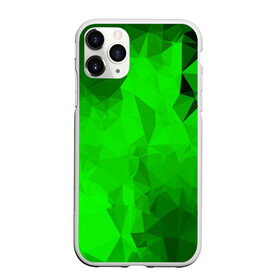 Чехол для iPhone 11 Pro Max матовый с принтом GREEN в Екатеринбурге, Силикон |  | Тематика изображения на принте: abstract | abstraction | color | fractal | geometry | paitnt | polygon | polygonal | psy | абстракция | геометрия | краски | неоновые | полигоны | психоделика | фрактал