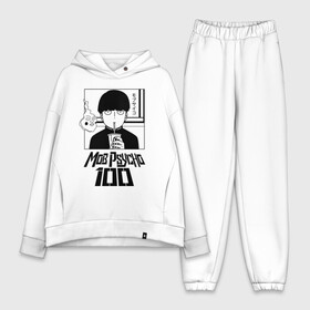 Женский костюм хлопок Oversize с принтом МОБ ПСИХО 100 в Екатеринбурге,  |  | mob psycho 100 | аниме | манга | моб | моб психо 100 | сигэо кагэяма