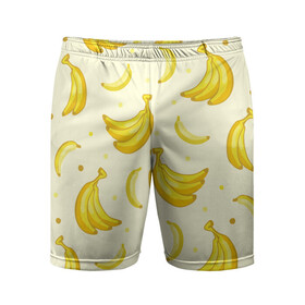 Мужские шорты спортивные с принтом Банана в Екатеринбурге,  |  | pattern | textures | tnt | абстракция | бананабум | бананы | ветки | взрыв | геометрия | градиент | дождь | заливка | обезьяна | паттерны | пиксели | пикси | продукты | текстура | текстуры | тнт | фигуры | фон