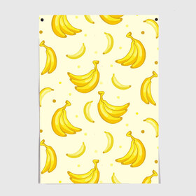 Постер с принтом Банана в Екатеринбурге, 100% бумага
 | бумага, плотность 150 мг. Матовая, но за счет высокого коэффициента гладкости имеет небольшой блеск и дает на свету блики, но в отличии от глянцевой бумаги не покрыта лаком | pattern | textures | tnt | абстракция | бананабум | бананы | ветки | взрыв | геометрия | градиент | дождь | заливка | обезьяна | паттерны | пиксели | пикси | продукты | текстура | текстуры | тнт | фигуры | фон