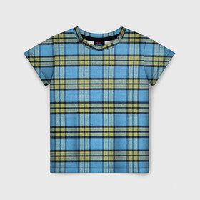 Детская футболка 3D с принтом Модный Фагот в Екатеринбурге, 100% гипоаллергенный полиэфир | прямой крой, круглый вырез горловины, длина до линии бедер, чуть спущенное плечо, ткань немного тянется | вклетку | геометрия | голубаяклетка | детские | квадраты | клетка | клетчатый | линии | подростковые | полосы | ретро | решетка | рубашка | сетка | синийузор | текстура | ткань | тренер | узоры | форма