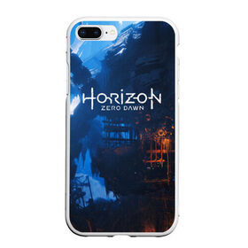 Чехол для iPhone 7Plus/8 Plus матовый с принтом HORIZON ZERO DAWN в Екатеринбурге, Силикон | Область печати: задняя сторона чехла, без боковых панелей | aloy | antasy girl | art | artwork | digital art | fantasy | horizon | horizon: zero dawn | landscape | tallneck | warrior fantasy | weapon | zero dawn