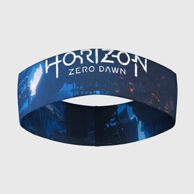 Повязка на голову 3D с принтом HORIZON ZERO DAWN в Екатеринбурге,  |  | aloy | antasy girl | art | artwork | digital art | fantasy | horizon | horizon: zero dawn | landscape | tallneck | warrior fantasy | weapon | zero dawn