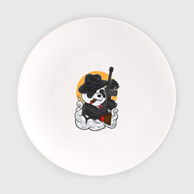 Тарелка с принтом Panda Gangster в Екатеринбурге, фарфор | диаметр - 210 мм
диаметр для нанесения принта - 120 мм | art | automatic | bandit | gangster | panda | weapons | автомат | арт | бандит | гангстер | оружие | панда