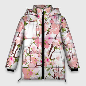 Женская зимняя куртка 3D с принтом Сакура Sakura в Екатеринбурге, верх — 100% полиэстер; подкладка — 100% полиэстер; утеплитель — 100% полиэстер | длина ниже бедра, силуэт Оверсайз. Есть воротник-стойка, отстегивающийся капюшон и ветрозащитная планка. 

Боковые карманы с листочкой на кнопках и внутренний карман на молнии | flower | flowers | pink | rose | sakura | девочке | девушке | красивая | парню | подарок | прикольная | приятная | роза | розовая | сакура | текстура | цветок | цветочки | цветы